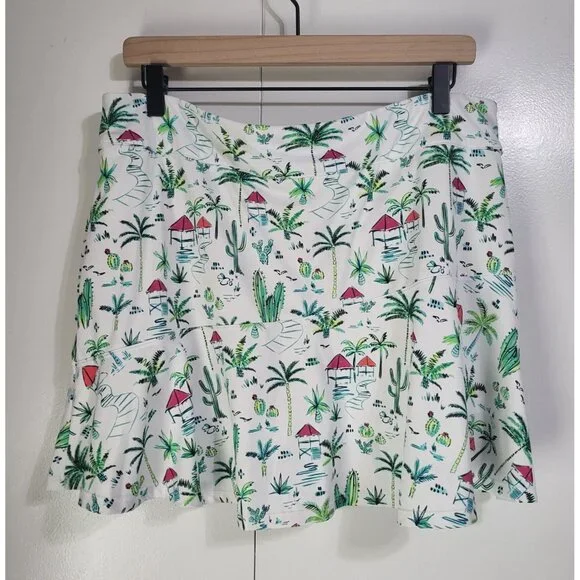 Lillie Green Women's LG Golf Athleisure Tennis Skort Resort Travel Country Club - Picture 2 of 6